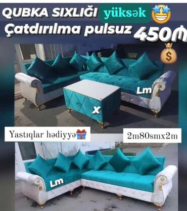 Masa və oturacaq dəstləri: Künc divan, Yeni