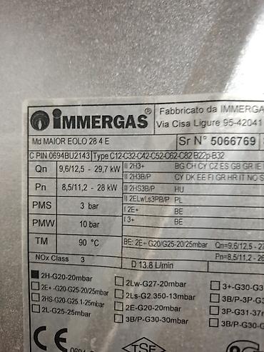 roboclean qiymeti: İşlənmiş Kombi İmmergas 28 kVt, Ödənişli çatdırılma, Ödənişli quraşdırma, Zəmanətli, Kredit yoxdur — 4