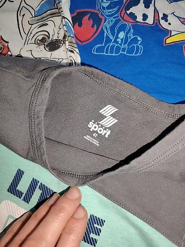 Paketi dečije odeće: Paket garderobe za decaka Vel 104-110 Ocuvano 4 majce dug rukav 11 na lalafo.rs — 6 Paketi dečije odeće: Paket garderobe za decaka Vel 104-110 Ocuvano 4 majce dug rukav 11 — 6