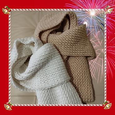 Šalovi: Šalovi novi 2 kom za 1500din, ručno pleteni, dupli. 200x20cm. Može i — 8