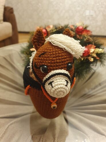 Konfet qabları: Yenil il temalı əl işi “Şaxta Baba” konteyneri - Material: əl ilə — 14