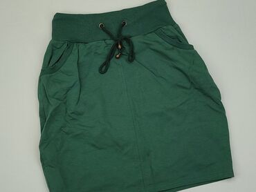 spódnice plisowane zielone: Skirt, S (EU 36), condition - Good