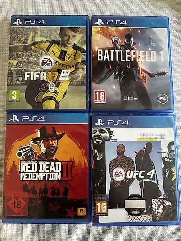 battlefield 4: PS4 Oyunlar UFC 4 (30AZN) SATILIB RED DEAD REDEMPTION 2 (40AZN) — 1
