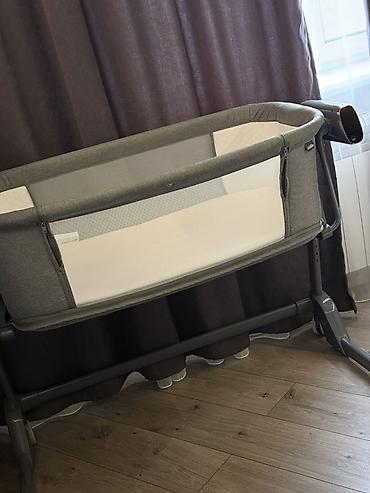 Детские приставные кроватки: Детская приставная кроватка, Новый, С колесиками, цвет - Серый at lalafo.kg — 1 Детские приставные кроватки: Детская приставная кроватка, Новый, С колесиками, цвет - Серый — 1