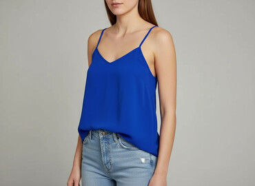 trapstar koszulka niebieska: Topshop, Топ жіночий, розмір XS