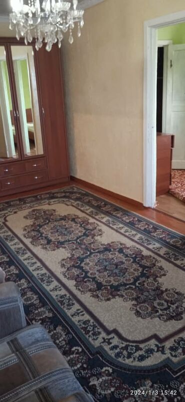 квартиры бишкек восток 5: 2 бөлмө, 45 кв. м, 104-серия, 4 кабат, Косметикалык ремонт