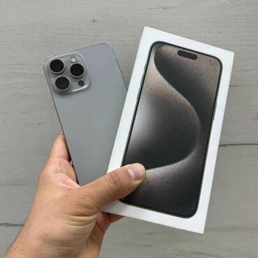 купить бу телефон поко х3 про: IPhone 15 Pro Max, 256 ГБ, Natural Titanium, Чехол, Коробка, 90 %