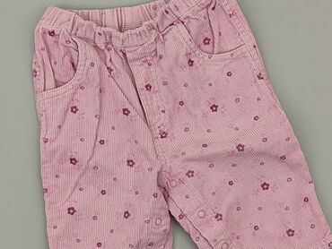 rozowa letnia sukienka: Baby material trousers, 3-6 months, 62-68 cm, condition - Good