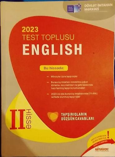 Testlər: İngilis dili Testlər 11-ci sinif, DİM, 2-ci hissə, 2023 il — 1