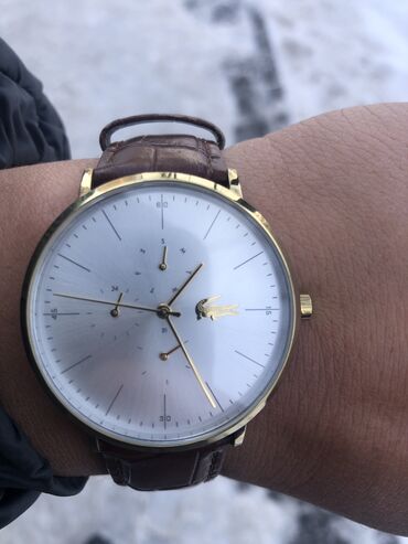 золотые часы женские бишкек цена: Продаю часы Lacoste Moon Leather Gold, оригинал покупались в Испании в