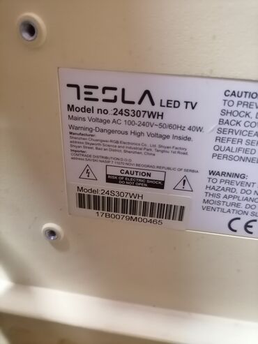 Televizori: TV TESLA 24 inča ili 60 dijagonala ekrana ispravan dobar. Sa — 4