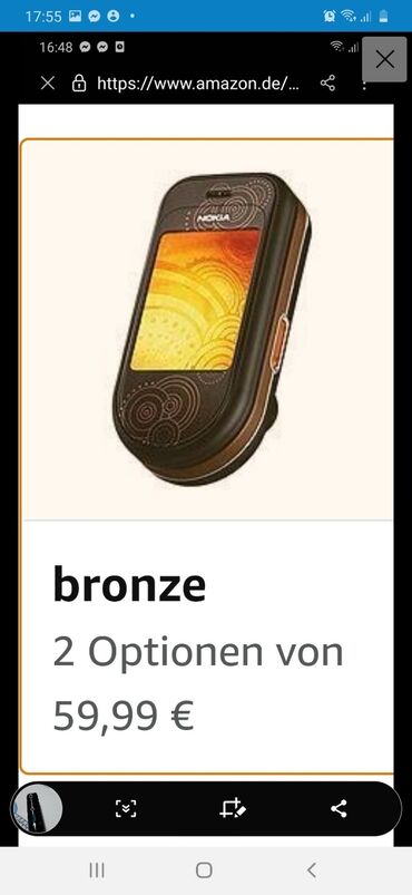 Nokia: Nokija 7373 ispravna baterija dobra,ima mall tragova od nosenja,stanje — 12