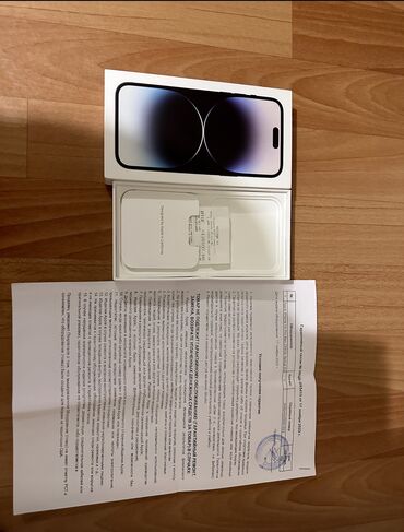 Apple iPhone: IPhone 14 Pro Max, Новый, 256 ГБ, Черный, Защитное стекло, Чехол, Коробка, 99 %