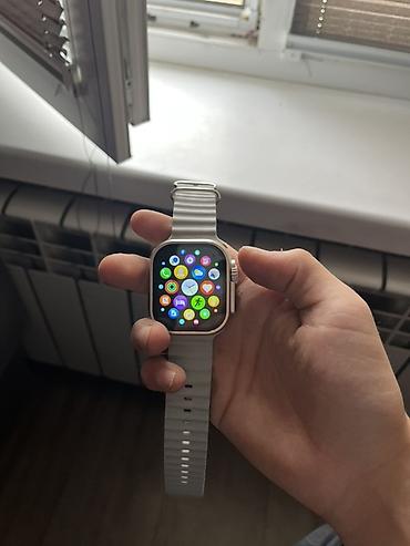 Другие смарт-часы: Смарт-часы (внешне в стиле Apple Watch Ultra) с большим прямоугольным — 4