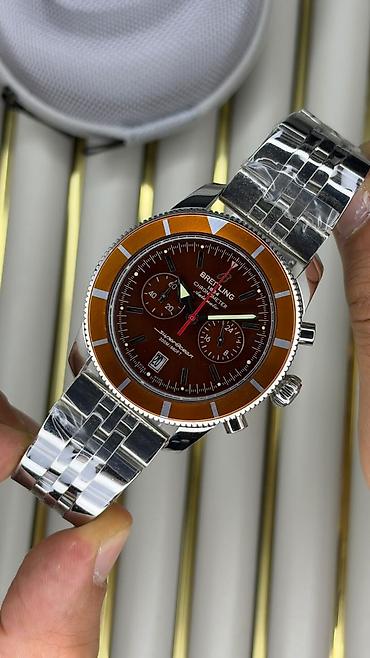 duymələr: Yeni, Qol saatı, Breitling, rəng - Narıncı — 4