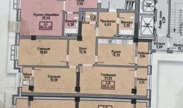 квартира студия 18 кв м: 3 бөлмө, 108 кв. м, 10 кабат, ПСО (өзү оңдоп түзөтүп бүтүү үчүн)
