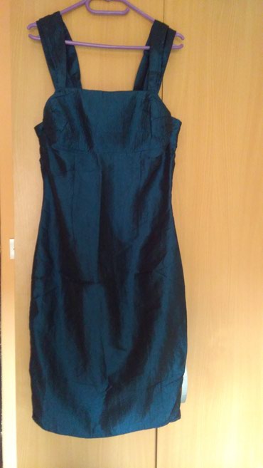 haljine od somota: M (EU 38), bоја - Tamnoplava, Koktel, klub, Na bretele