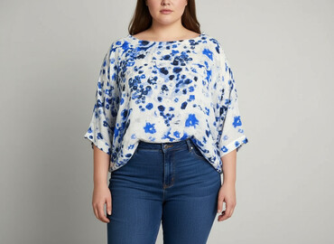 bluzki hiszpanki plus size allegro: Bluzka damska, rozmiar 7XL