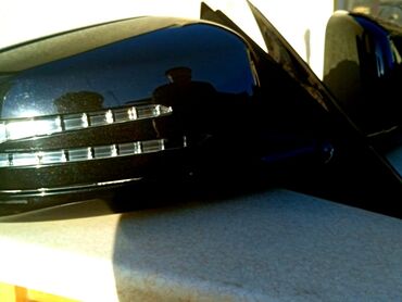 Зеркала: Боковое правое Зеркало Mercedes-Benz 2010 г., Б/у, цвет - Черный, Оригинал