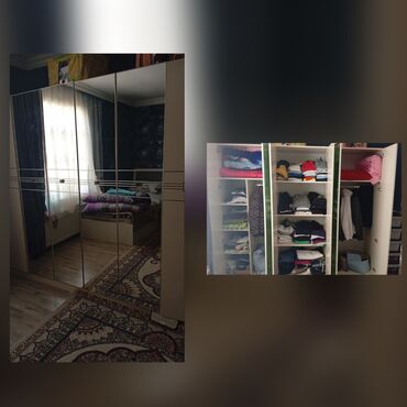2ci el şkaflar: İşlənmiş, Açılan, 5 qapı Düz dolab, Qarderob, paltar dolabı
