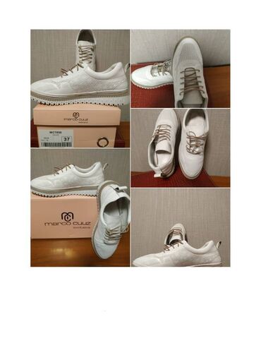 трекинговый обувь: Продам: туфли белые, размер 37, кожа, состояние 9 из10. полуботинки