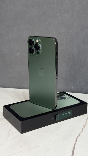 Apple iPhone: IPhone 13 Pro Max, Б/у, 512 ГБ, Alpine Green, Коробка, 83 %