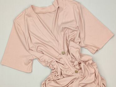 sukienka z marszczeniem na brzuchu plus size: Sukienka damska, rozmiar S