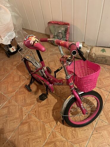 velosiped bezekleri: Dörd təkərli Uşaq velosipedi 16", sürətlərin sayı: 1