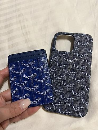 Чехлы: Стильный чехол-кошелек для iPhone с отделением для карт Goyard — 9