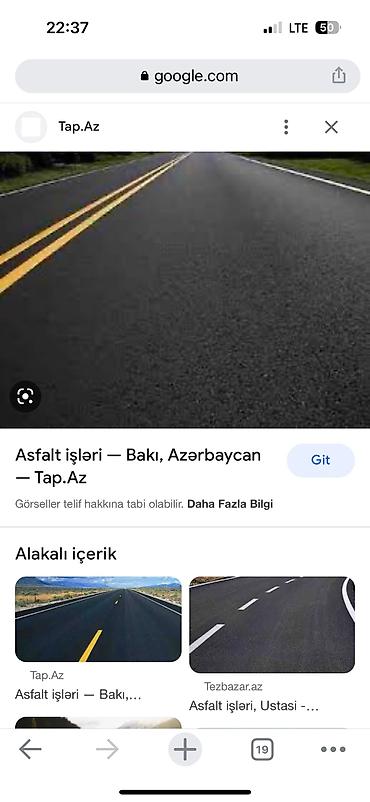 landşaft: Asfalt örtüyü işleri görülür.Obyektlerin qarşısı,baq ve mekteb — 3