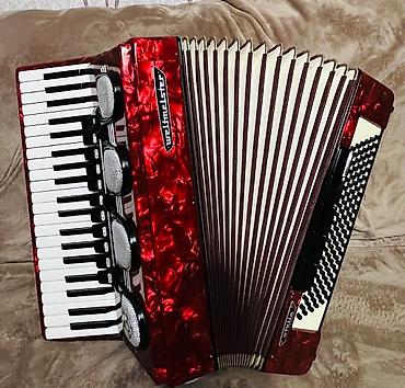Аккордеоны: Аккордеон Weltmeister Stella, красный перламутровый корпус — 1