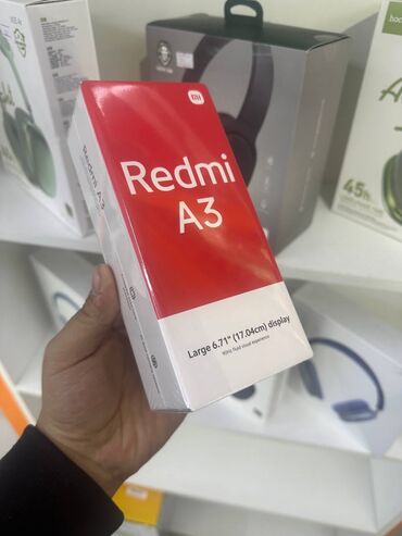 Redmi: Redmi, Redmi A3, Новый, 64 ГБ, цвет - Зеленый, 2 SIM, eSIM