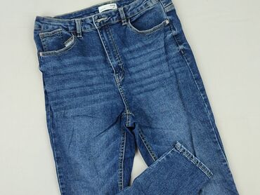 sinsay spodnie czarne z wysokim stanem: Jeans for women, size L