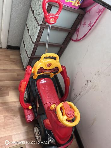 Uşaq üçün elektrik maşınları: Uşaq gəzdirici maşın – “Magic Car” - Rəng: qırmızı/qara, sarı — 2
