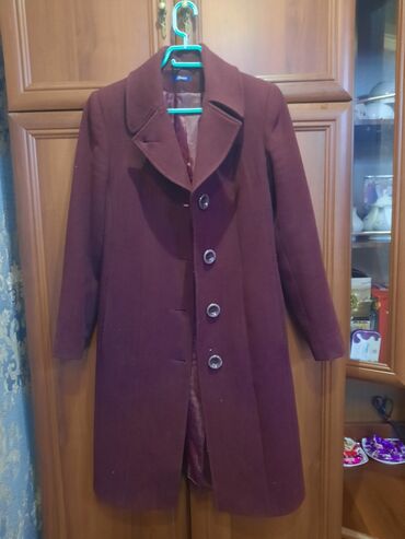 женское пальто: Пальто, Осень-весна, По колено, 2XL (EU 44)