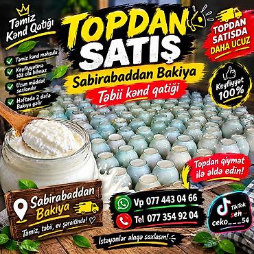 quru süd: Məhsul: Təbii kənd qatığı – Sabirabaddan Bakı şəhərinə Xüsusiyyətlər — 1