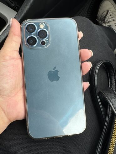 новый айфон 13 про макс: IPhone 12 Pro Max, Pacific Blue, Чехол, 81 %