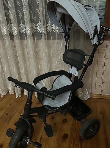 velosiped 28 type 1: 1-5 yaş uşaqlar üçün 3 tekerli zontikli+ valideyn üçün idare eleme — 1