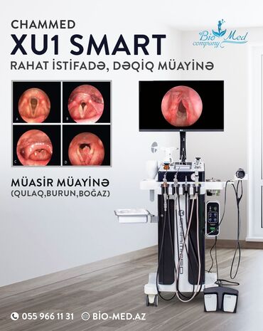 Нитриловые перчатки: Chammed XU-1 Smart – Müasir LOR kabinetinizin ağıllı həlli!