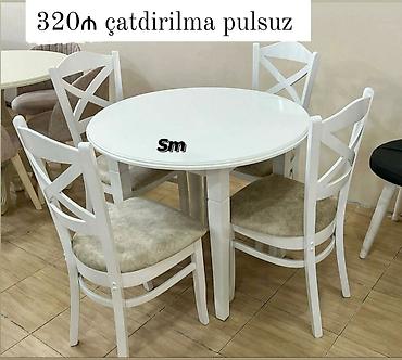 Masa və oturacaq dəstləri: Mətbəx üçün, Açılmayan, Dördbucaq masa, 2 stul — 22