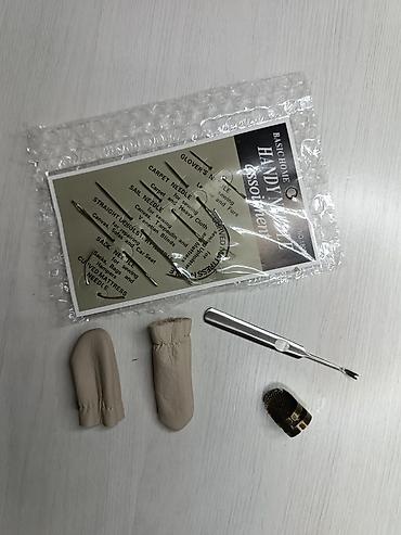 Аксессуары для шитья: Набор по работе с кожей. пробойники, кромкорезы, стикер, ножницы — 9