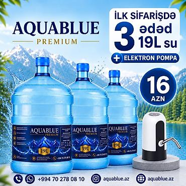 ucuz su cənləri: Aquablue Premium – 19 litrlik bidon içməli su 4.80 Azn - Müasir — 3