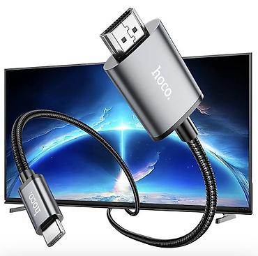 hdmi micro usb: UA27, видео кабель Type-C на HDTV, поддержка 4K 30Hz, длина 2м 1 — 3