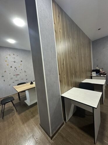 Ofis masaları: Muellim stolu - uzunlugu - 140 ve eni 70 Telebeler ucun stol - — 7