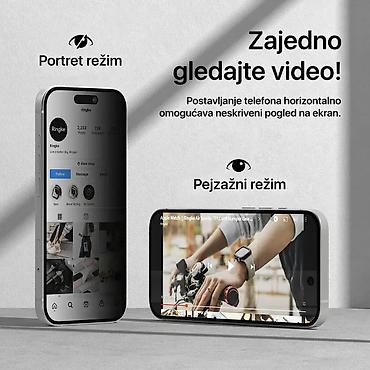 Zaštitne folije i stakla za telefone: Zastitno staklo Privacy Teracell Titan 2.5D za iPhone 12 Mini 5.4 — 7