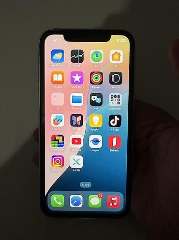 iphone se azerbaycan: IPhone 11, 64 GB, Ağ, Face ID, Simsiz şarj — 8