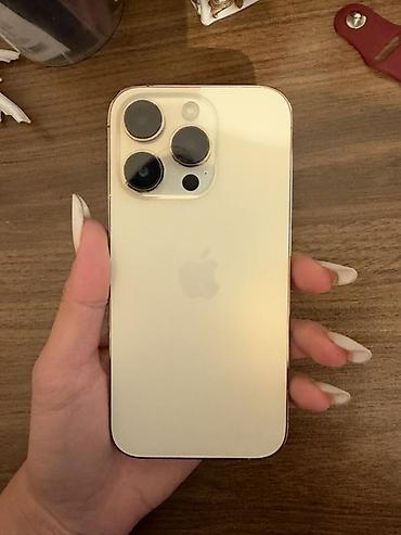 iphone 8plus barter: IPhone 14 Pro, Qızılı, Face ID — 3