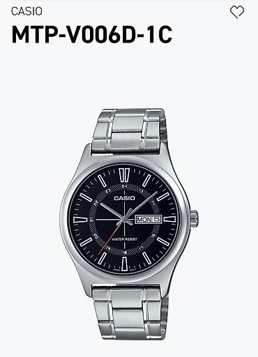 CASIO MTP-V006D-1C qol saatı - Klassik dizaynlı analoq saat -