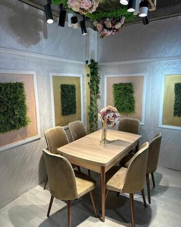 Setovi stolova i stolica: Trpezarijski set – sto sa 6 stolica - Moderan pravougaoni sto sa — 1