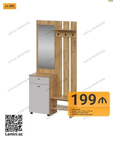 Ev üçün mebel: Dəhliz dolabı – La Mini - Ölçülər: D 40 × H 200 × U 90 sm - Material — 1